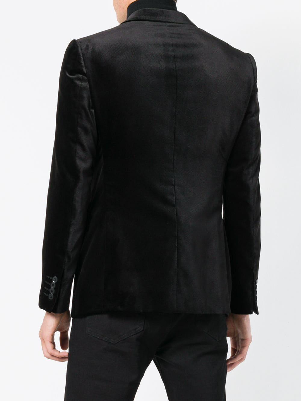 Emporio Armani Synthetic Velvet Dinner Jacket in Black for Men - Lyst