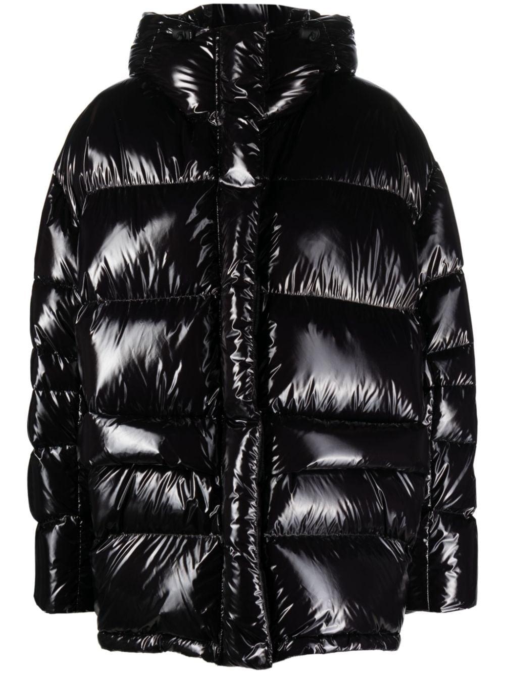 High shine shop bubble coat