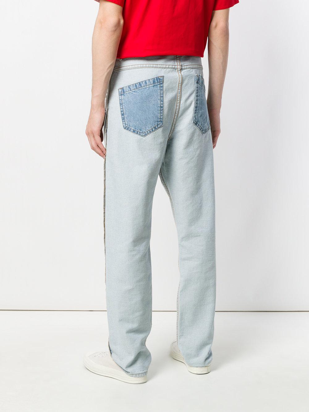 Helmut Lang Denim Inside Out Front Pockets Jeans in Blue for Men | Lyst