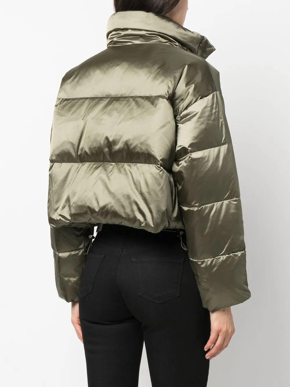 calvin klein emerald green padded jacket