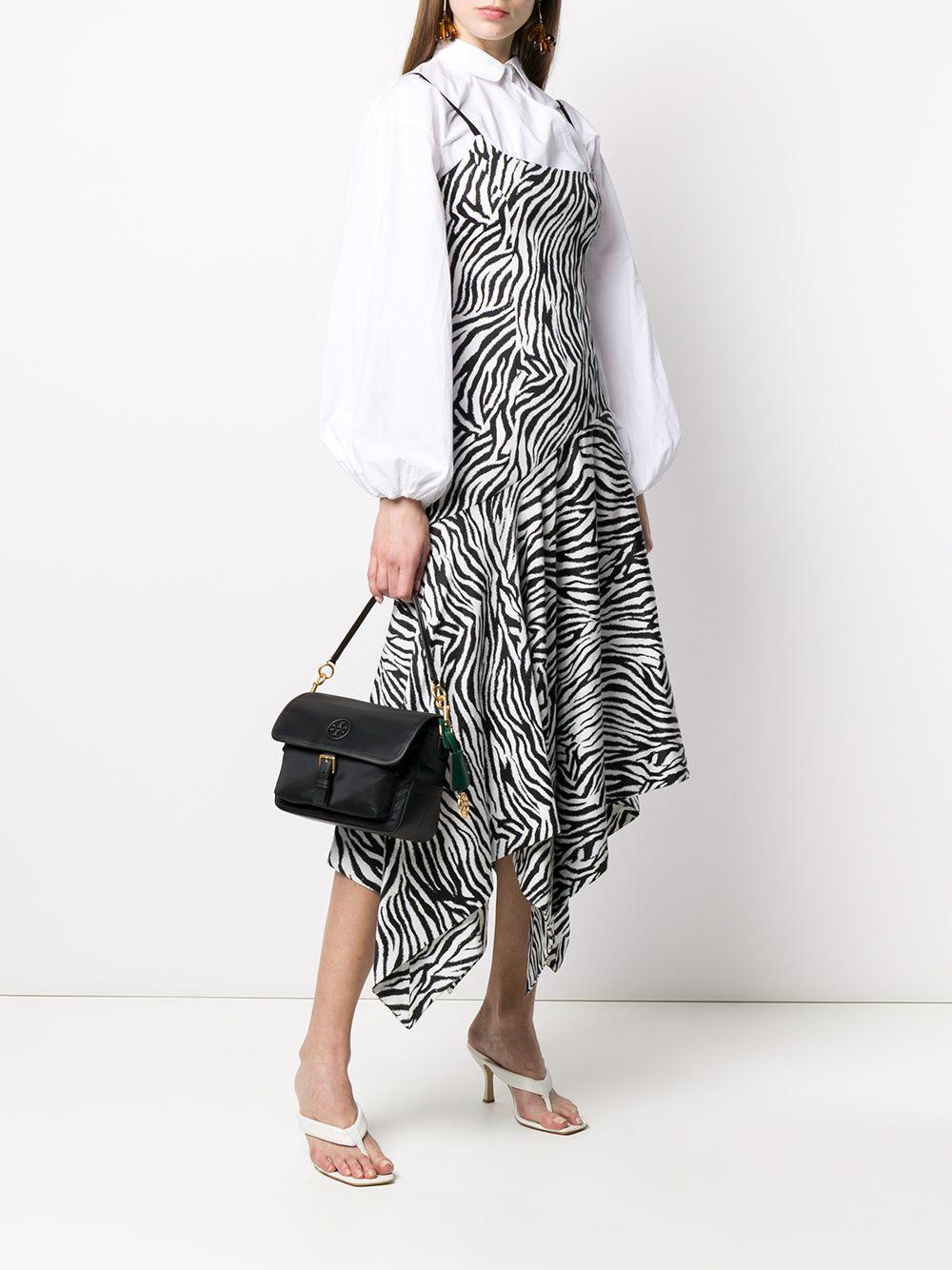 tory burch logo patch satchel bag