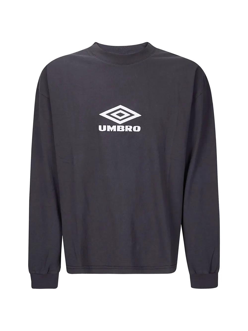 T-shirt Manches Longues Umbro Homme – Gris – Taille M – Coton 100%