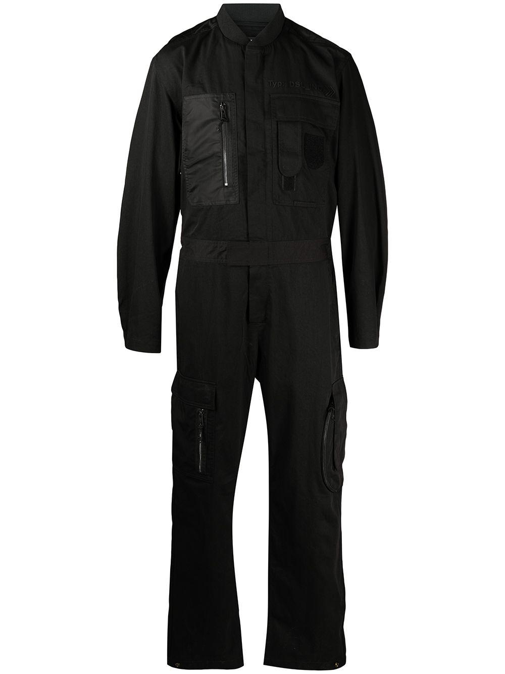 DIESEL P-devo Vintage-effect Jumpsuit in Black for Men | Lyst
