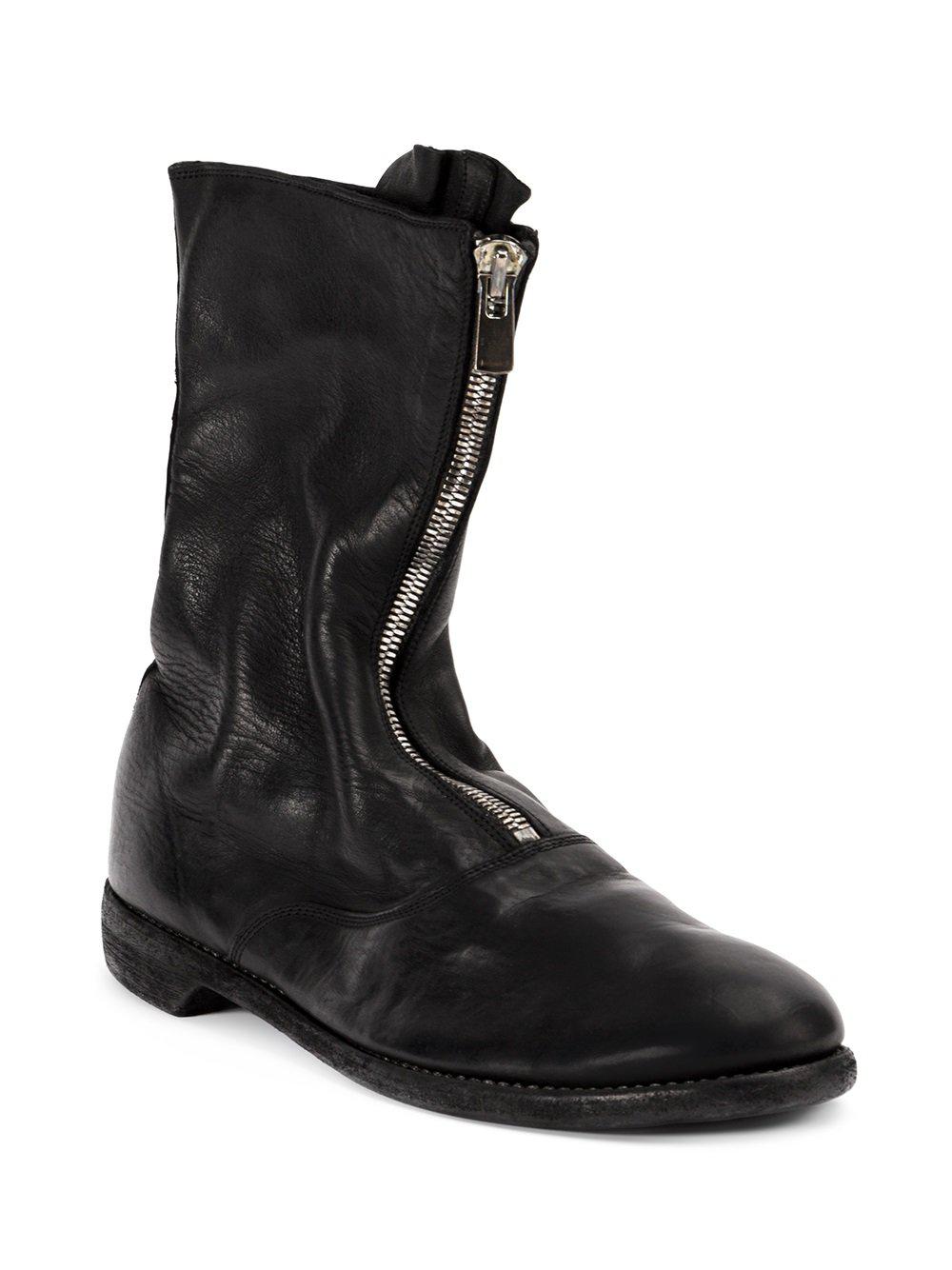 guidi front zip loafers