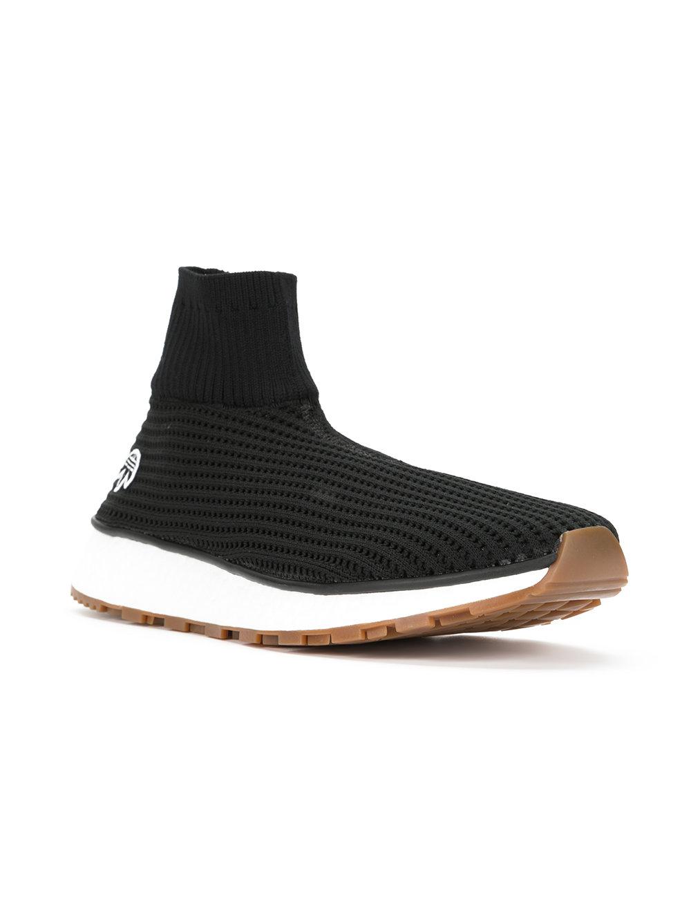 Alexander Wang Adidas Originals By Aw Run Clean Shoes in Black Black White ( Black) for Men | Lyst
