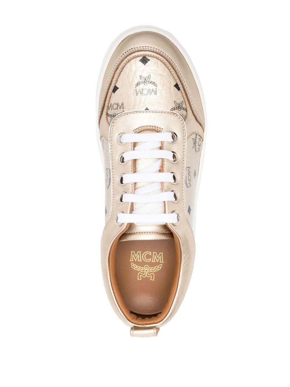 Mcm sneaker gold outlet