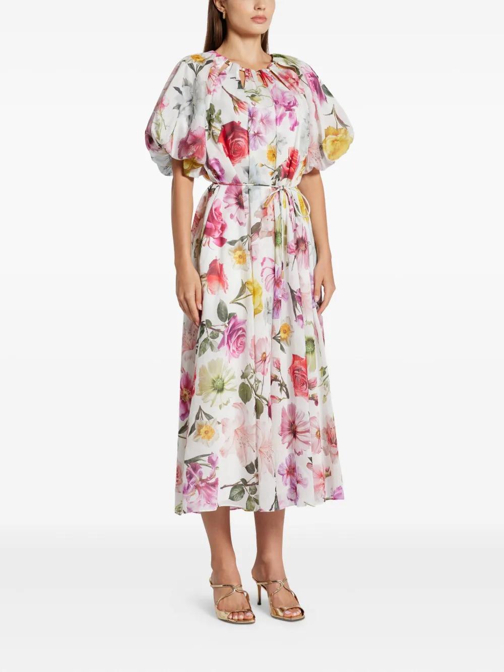 追跡便【Aje.】Fleur Midi Dress パフスリーブ ワンピース Fleur Midi Dress | Collage Floral | Aje – Aje ROW