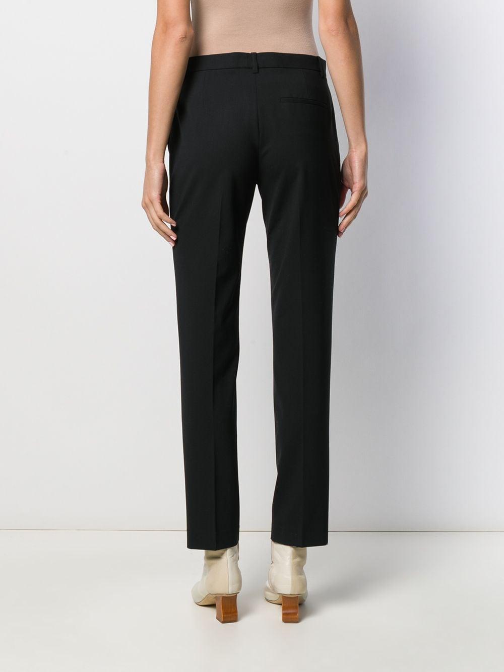 Theory Wool High Rise Tailored Trousers in Black - Lyst
