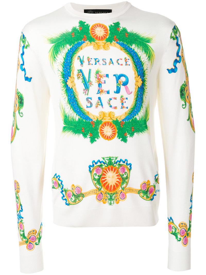 versace multicolor sweatshirt