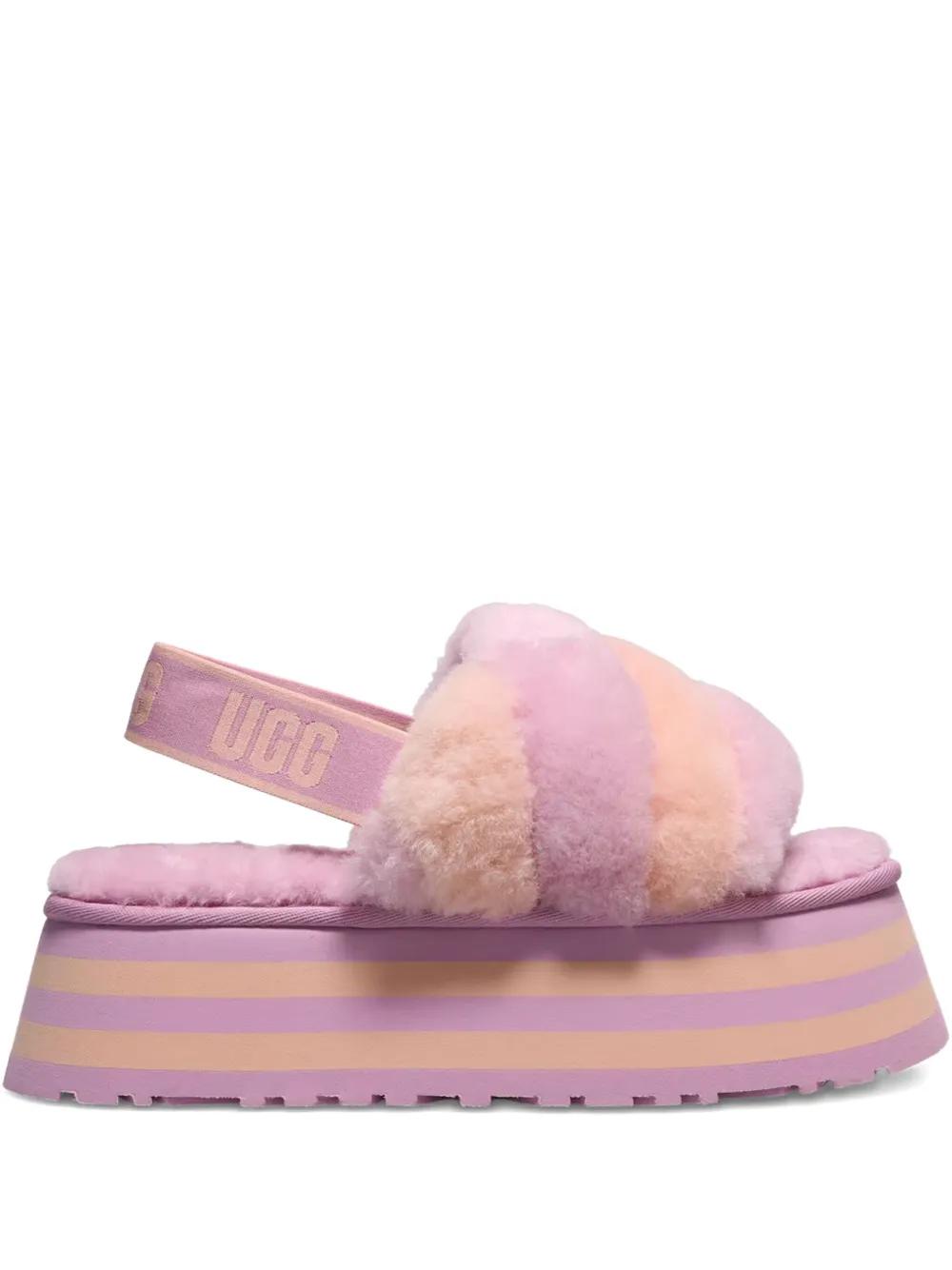 UGG Disco Stripe Slides in Pink | Lyst