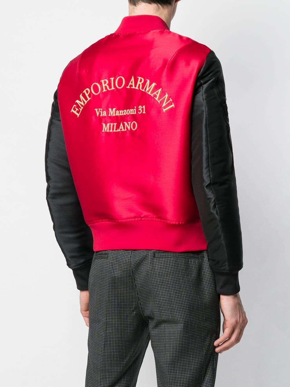 armani reversible bomber jacket