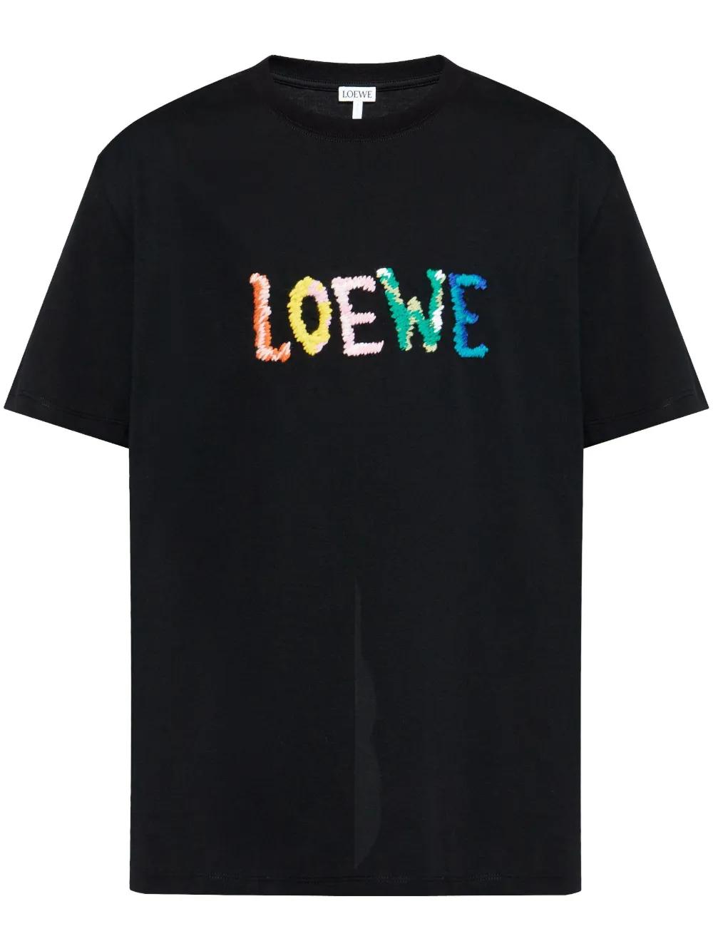 Loewe Logo T-Shirt in Black for Men | Lyst