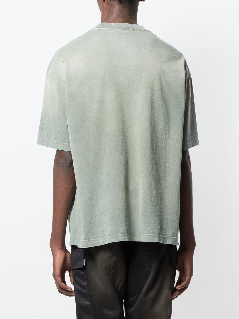 Balenciaga Exclusive To Farfetch Whale Print T-shirt in Green for