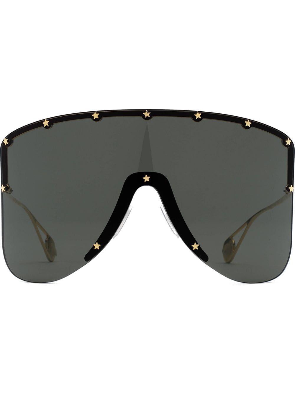 Gucci Mask Sunglasses in Gray | Lyst