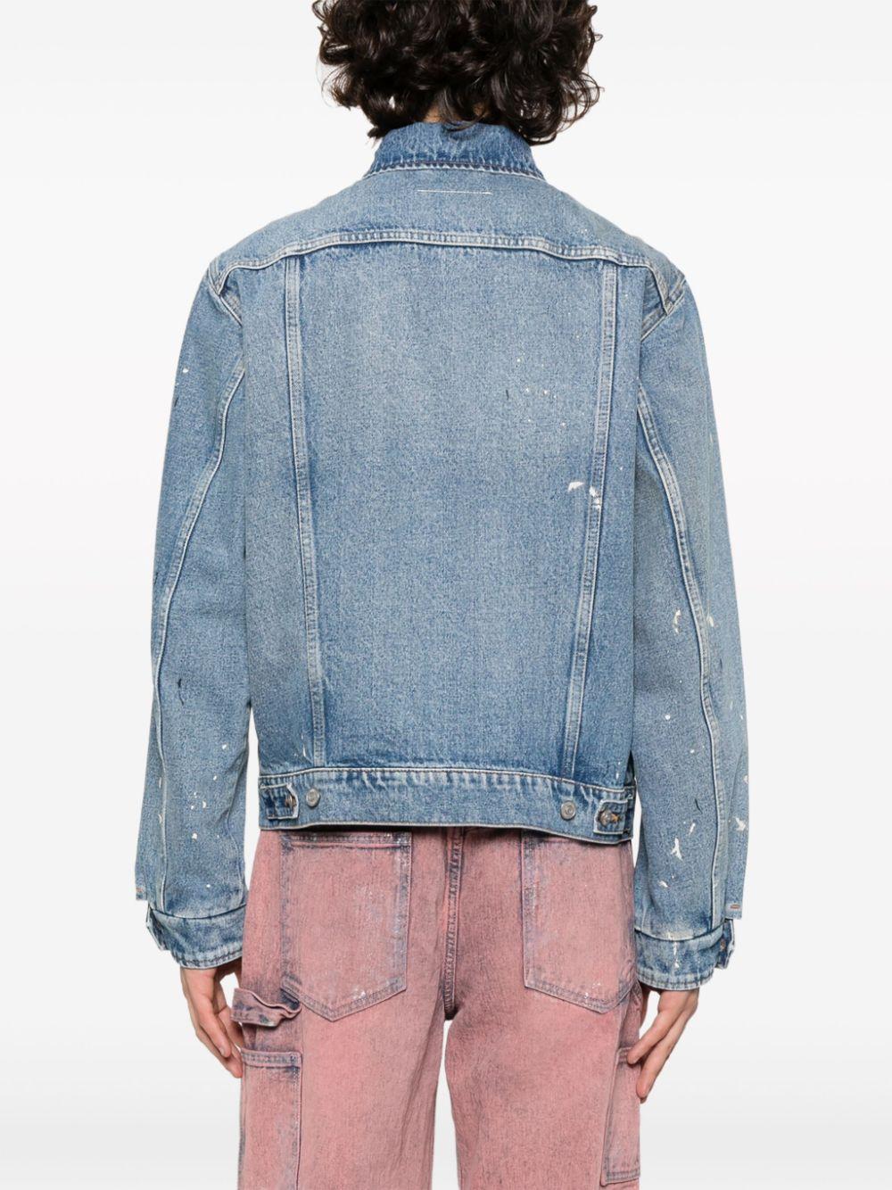 メンズ MM6 by Maison Martin Margiela ブルー ペイント メンズ MM6 by Maison Martin Margiela ブルー ペイント