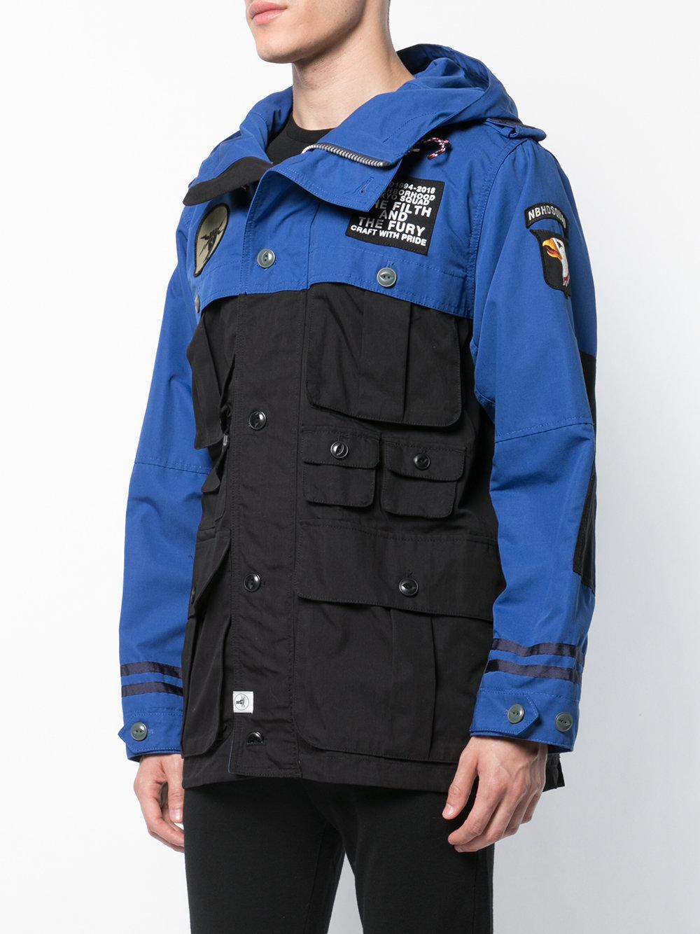 Download Neighborhood Cargo Pocket Hooded Jacket in Black for Men ...