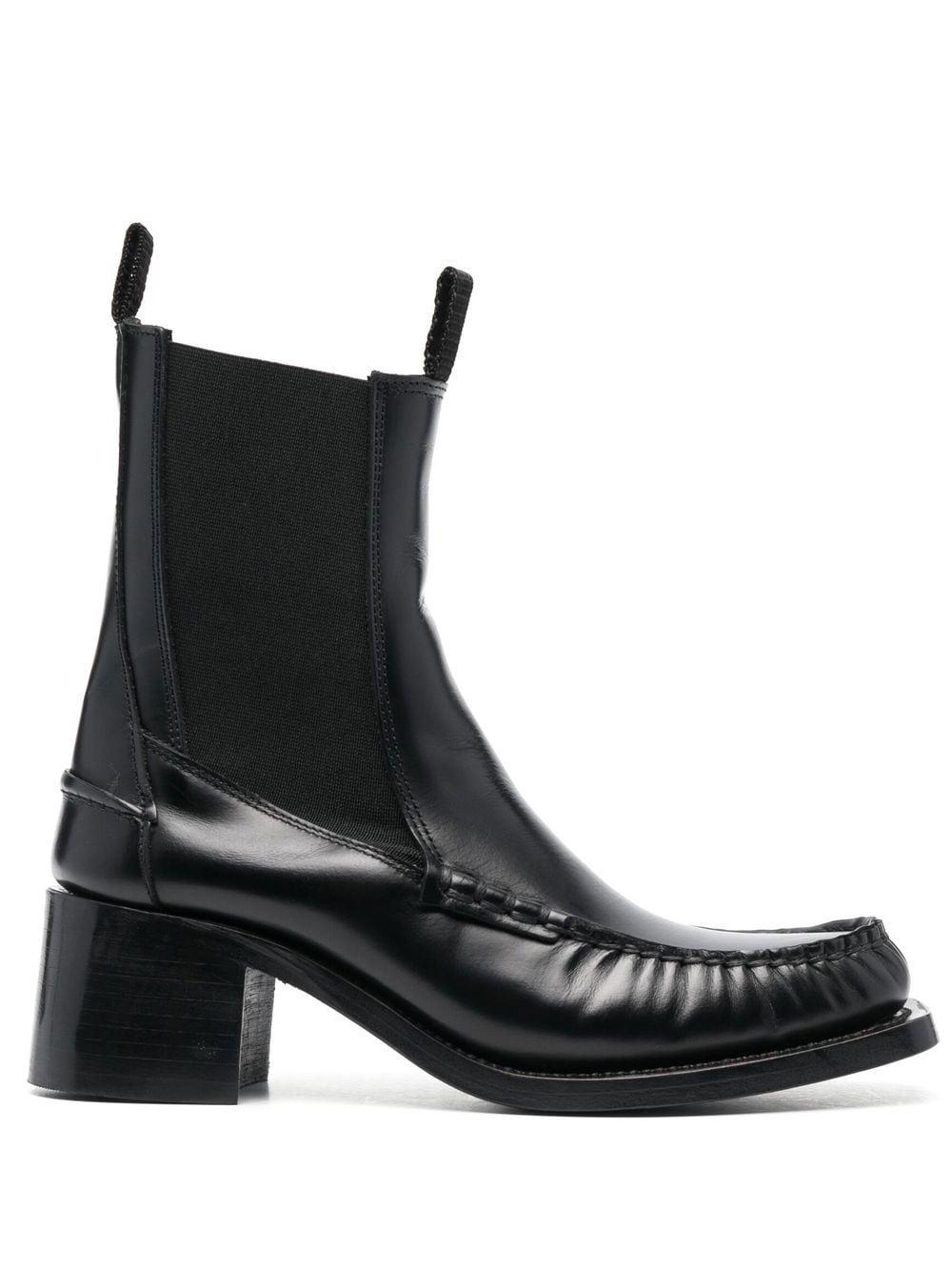 Hereu Alda 50mm Leather Chelsea Boots in Black | Lyst UK