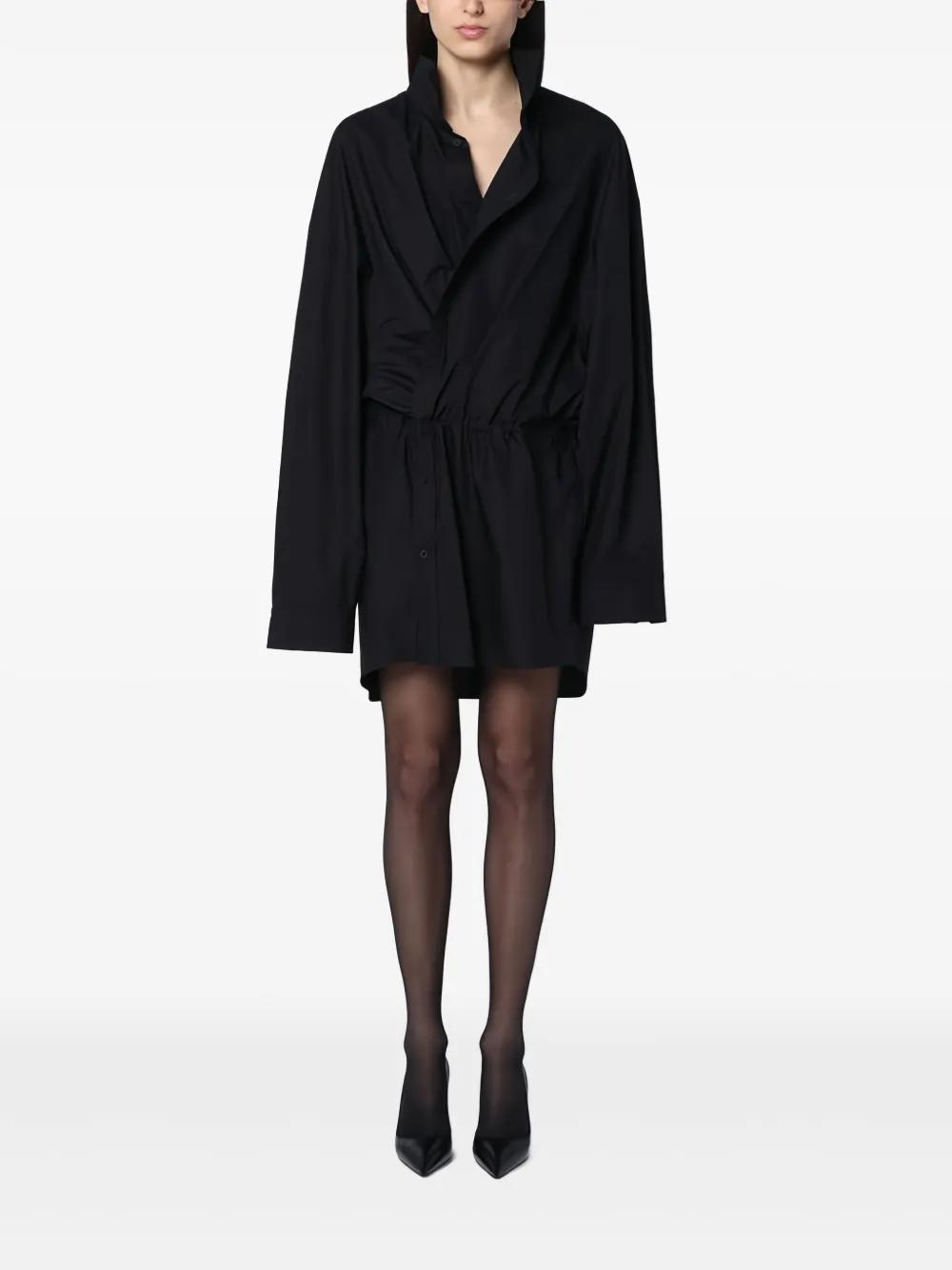 ワンピース BALENCIAGA STILE CAMICIA MINI' DRESS Women's Shirt Mini Dress in Faded Blue | Balenciaga US