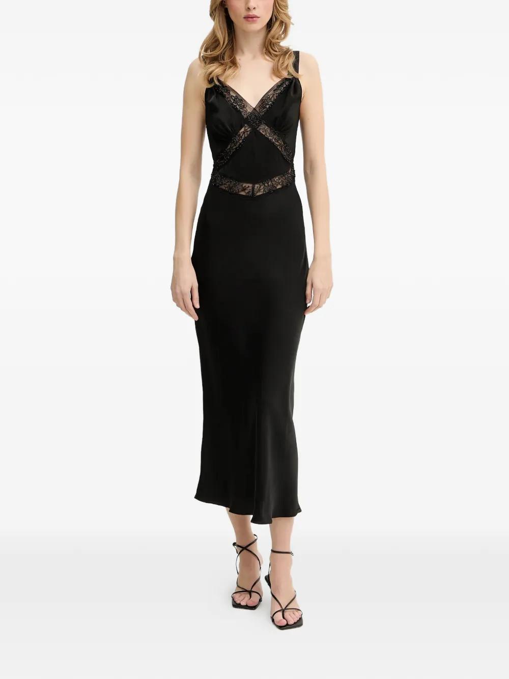 knee length dresses for ladies Maiden White Lace Bardot Midi Dress With Feather Trim – Club L London main image 1
