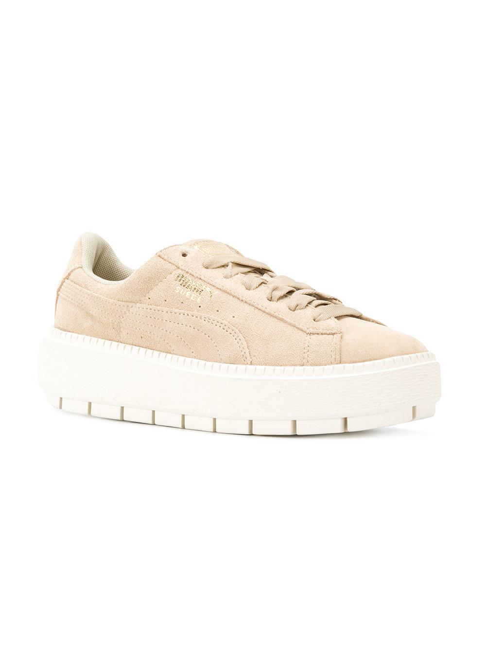 suede pumas thick sole