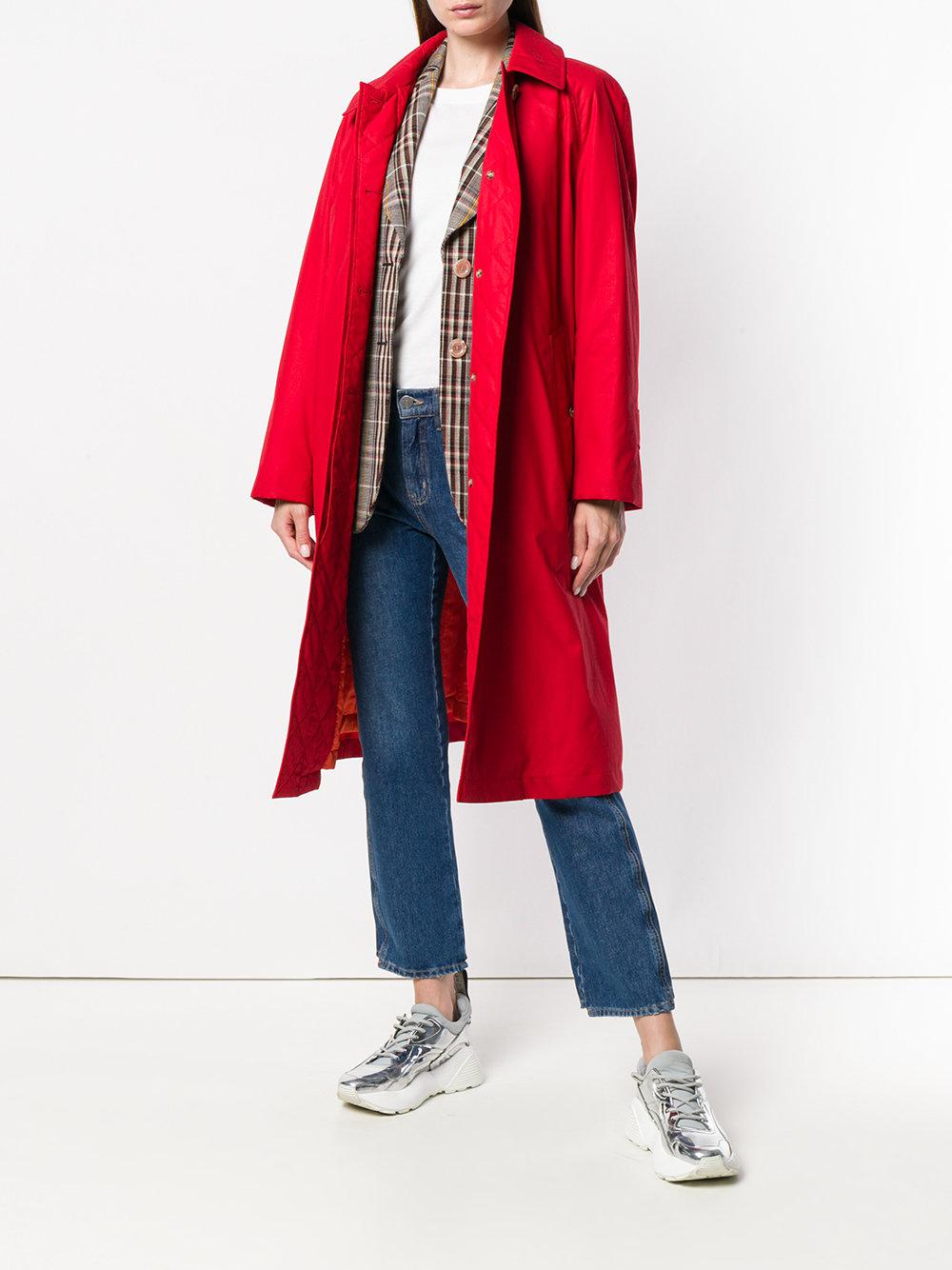 red car coat