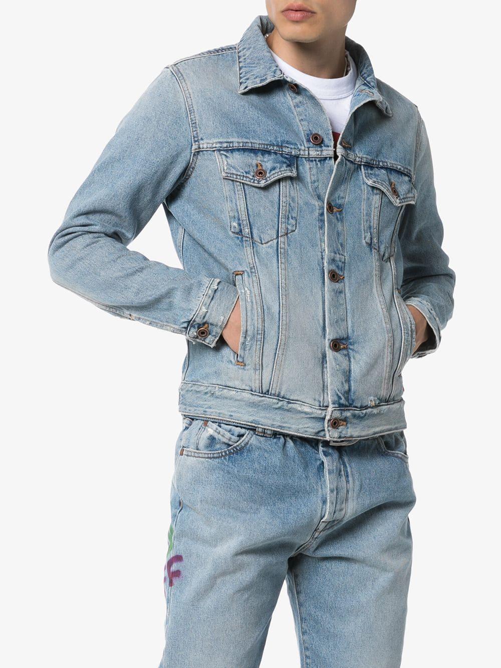 Virgil Abloh Spray Paint Denim Jacket 