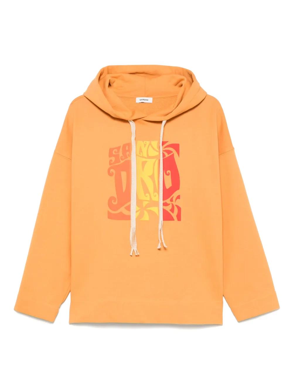 ［国内発送］ SANDRO★メンズロゴ入りパーカー SANDRO ロゴ パーカー | ブルー | FARFETCH JP