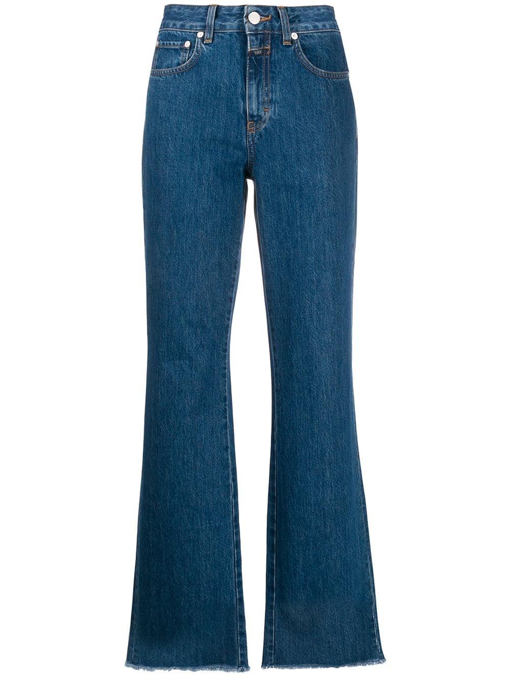 Closed Denim Leaf Flared Jeans in Blue 