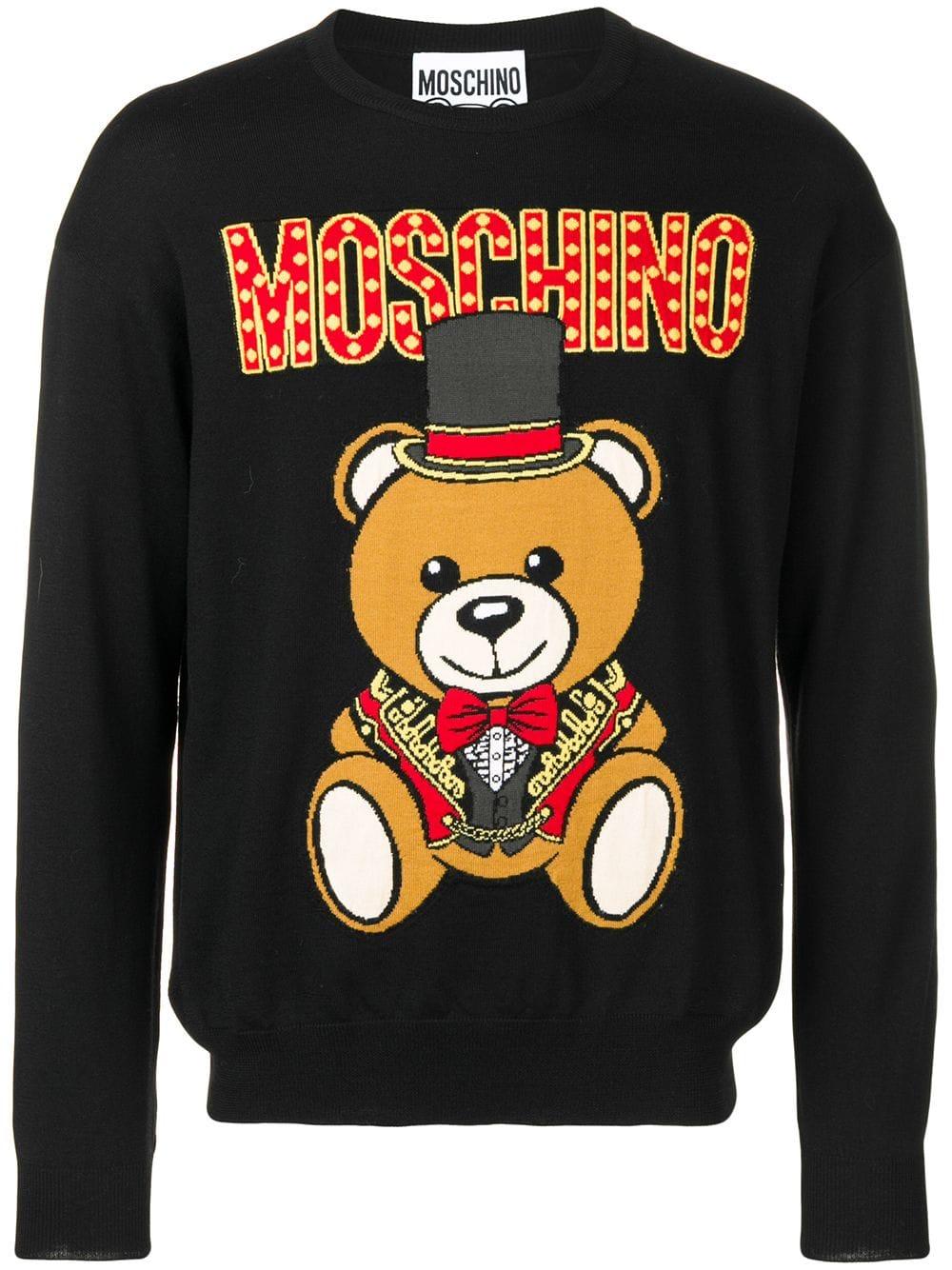 moschino teddy bear jumper