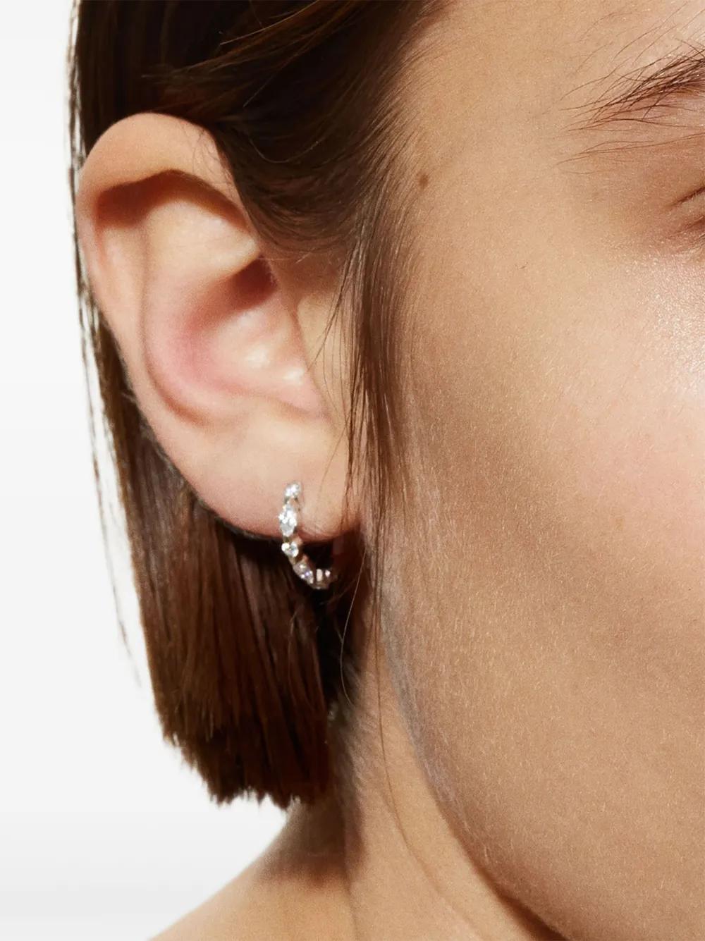 We by WHITEbIRD 18K Recycled Marilyn Diamond Hoop Earring in Brown