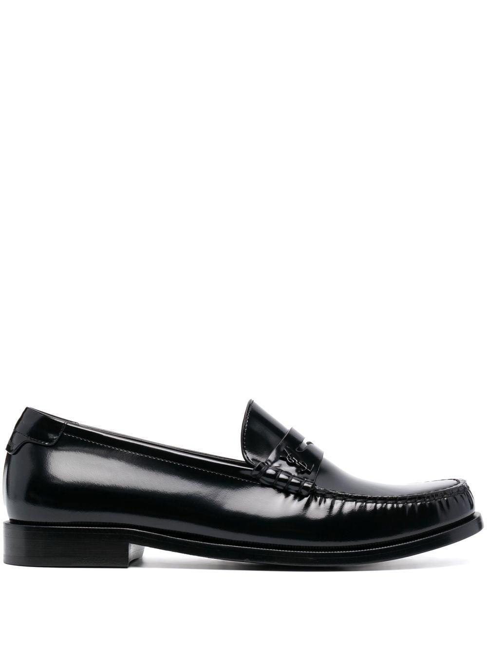Saint Laurent Penny Slip-on Loafers in Black for Men | Lyst