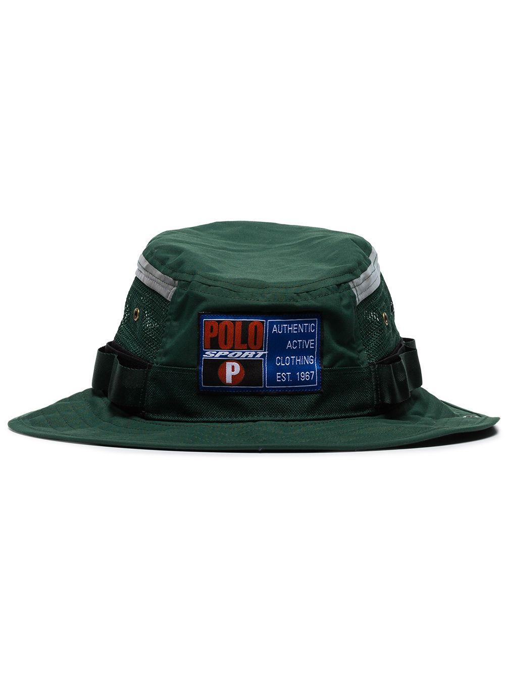 Polo Ralph Lauren Sportsman Logo Bucket Hat in Green for Men | Lyst