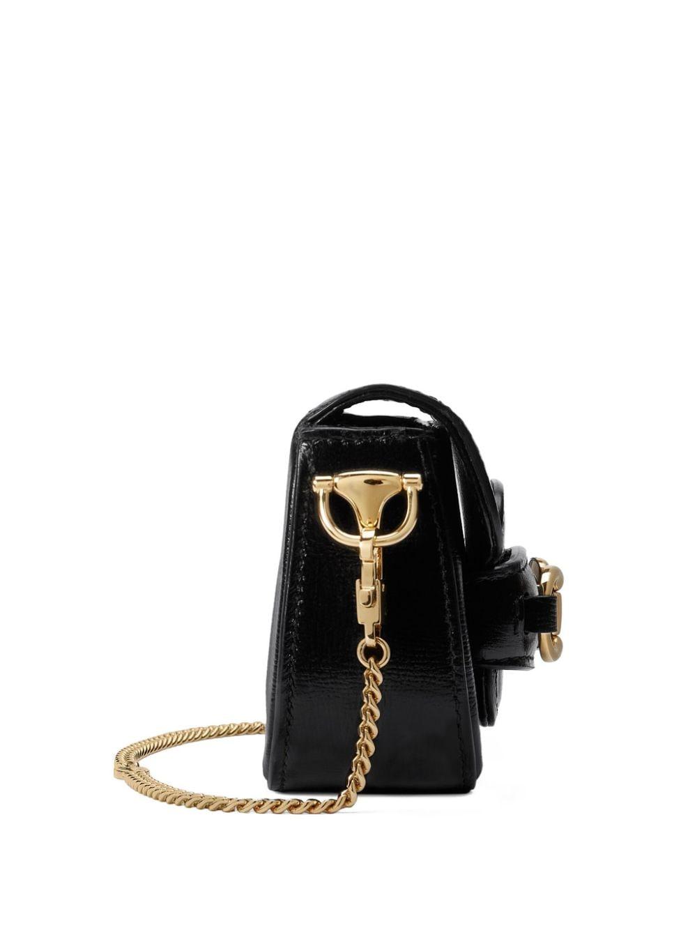 Gucci Horsebit 1955 Leather Mini Bag - Black