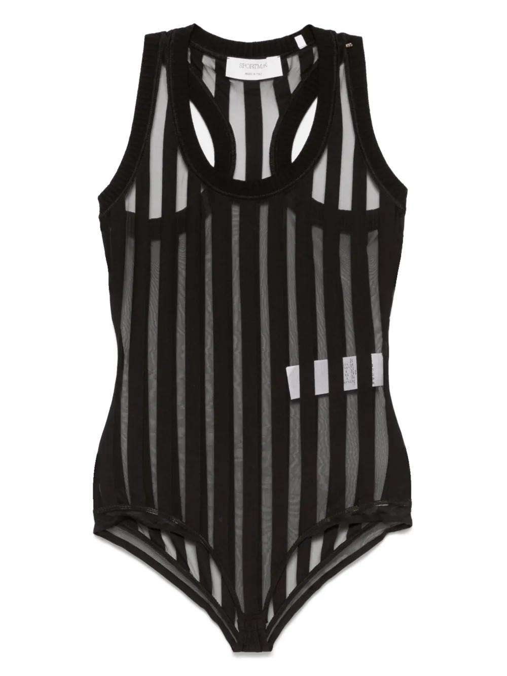 【SPORTMAX】EDAM 半透明 ボディスーツ Sportmax - Adesso single-breasted vest black - The Corner