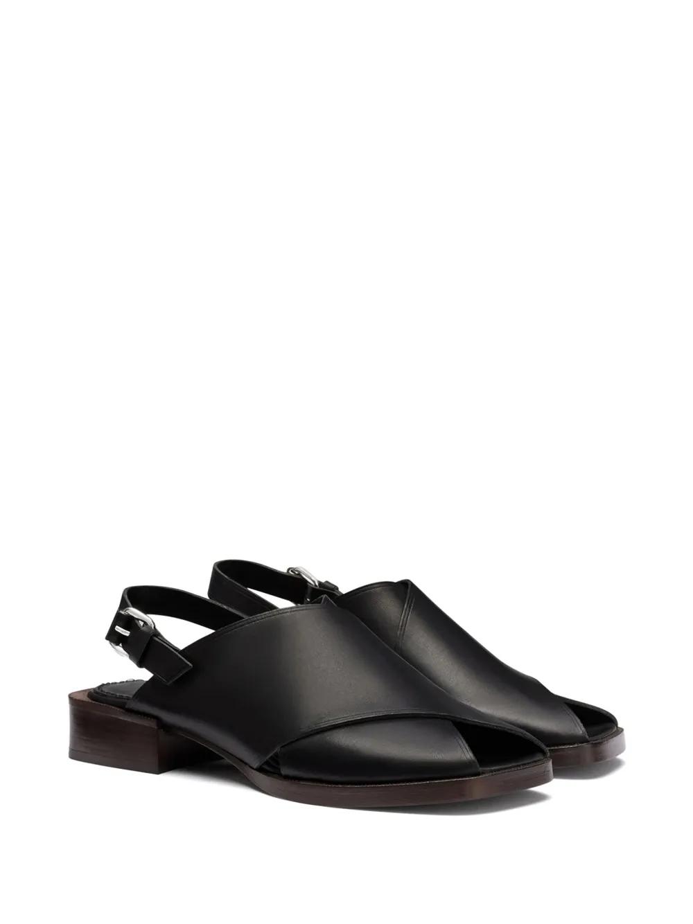 Lemaire Cross Sandals in Black | Lyst