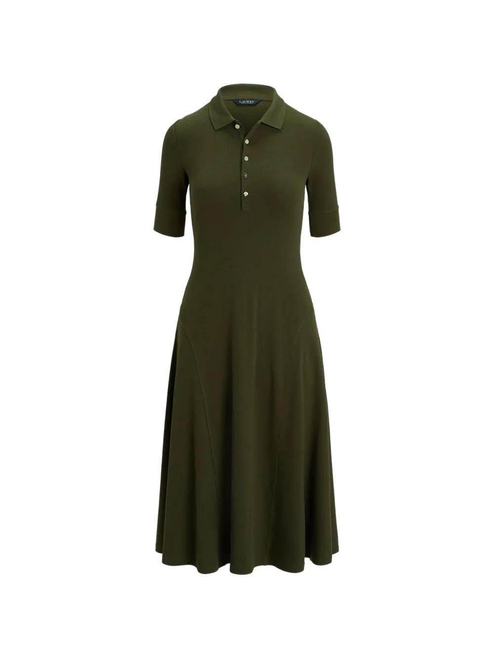 slim fit dress slacks Riviera Green Linen Scoop Neck Beaded Dress