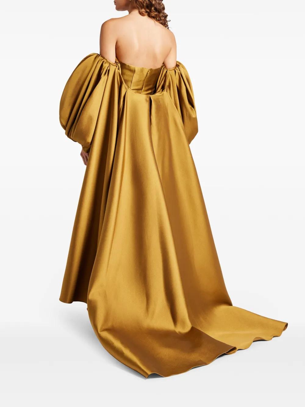 Solace London Lea Gown in Yellow | Lyst UK Solace London Lea Gown in Yellow | Lyst UK