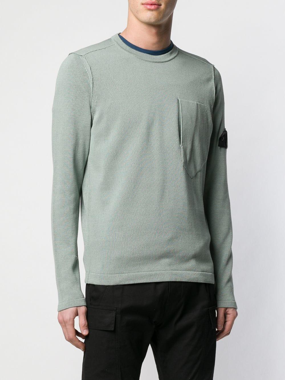 Stone Island Shadow Project Katoen Trui Met Borstzak in het Groen voor  heren - Lyst