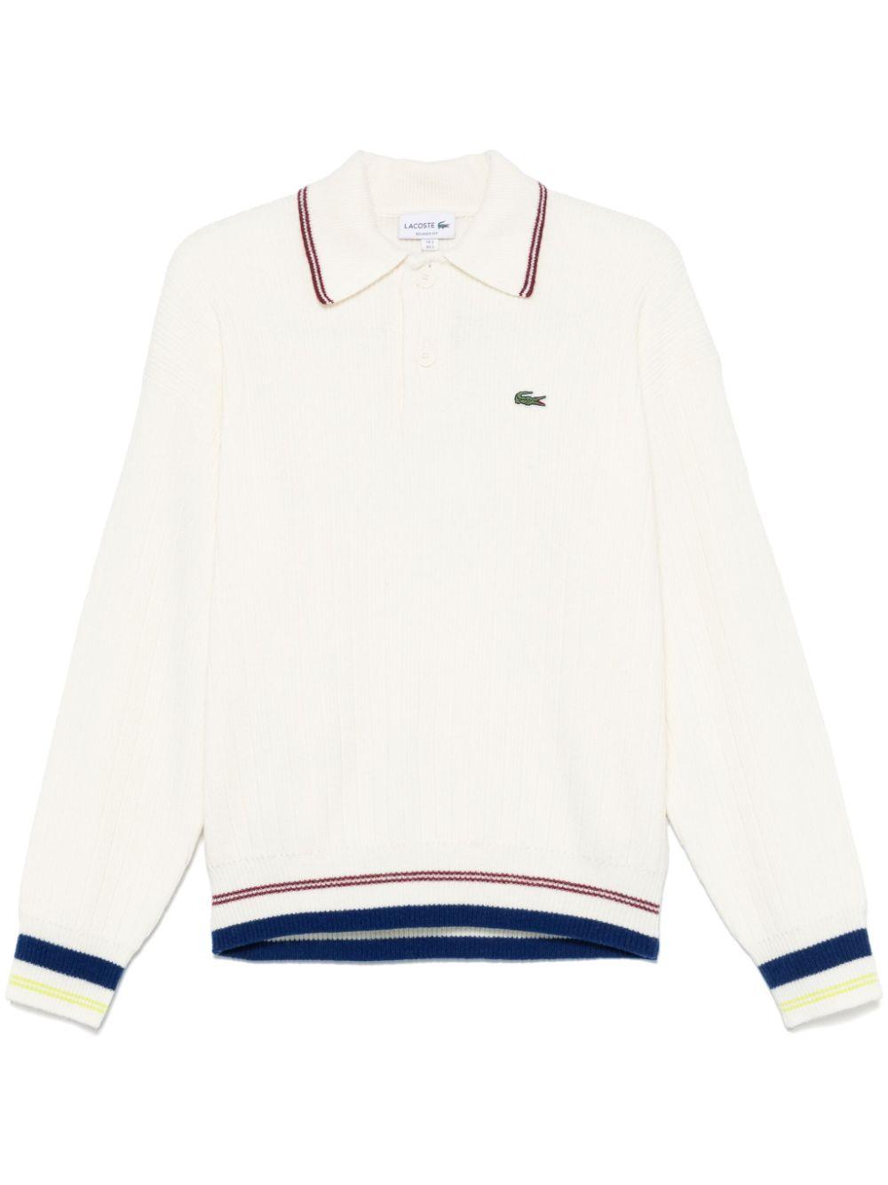 Farfetch Lacoste Long Sleeve Polo Shirts For Women Lacoste Wool