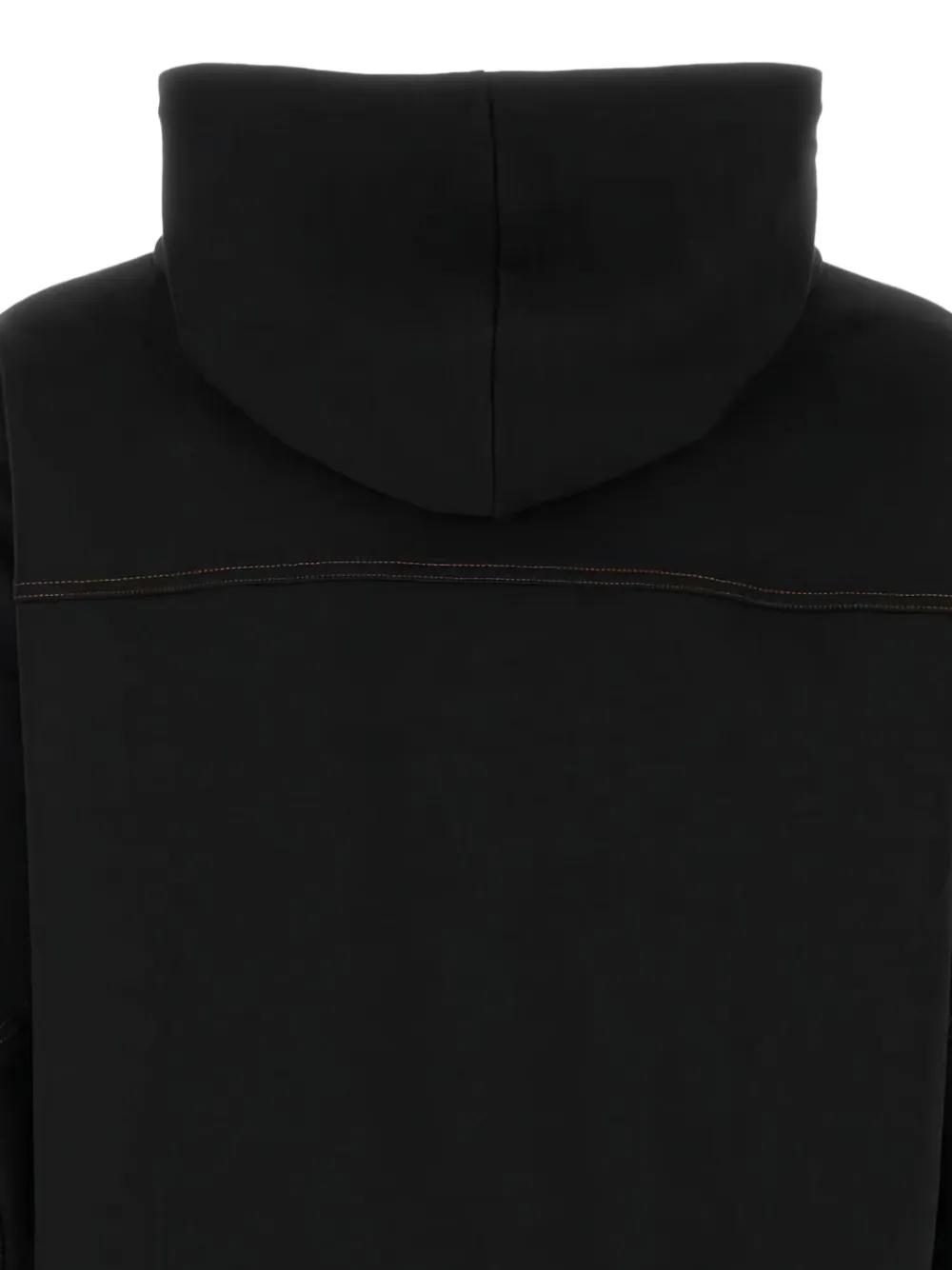 パーカー・フーディ Mcm Black Stretch Polyester Blend Sweatshirt MCM Men's Classic Logo Fleece Hoodie Sweatshirt sz S Black