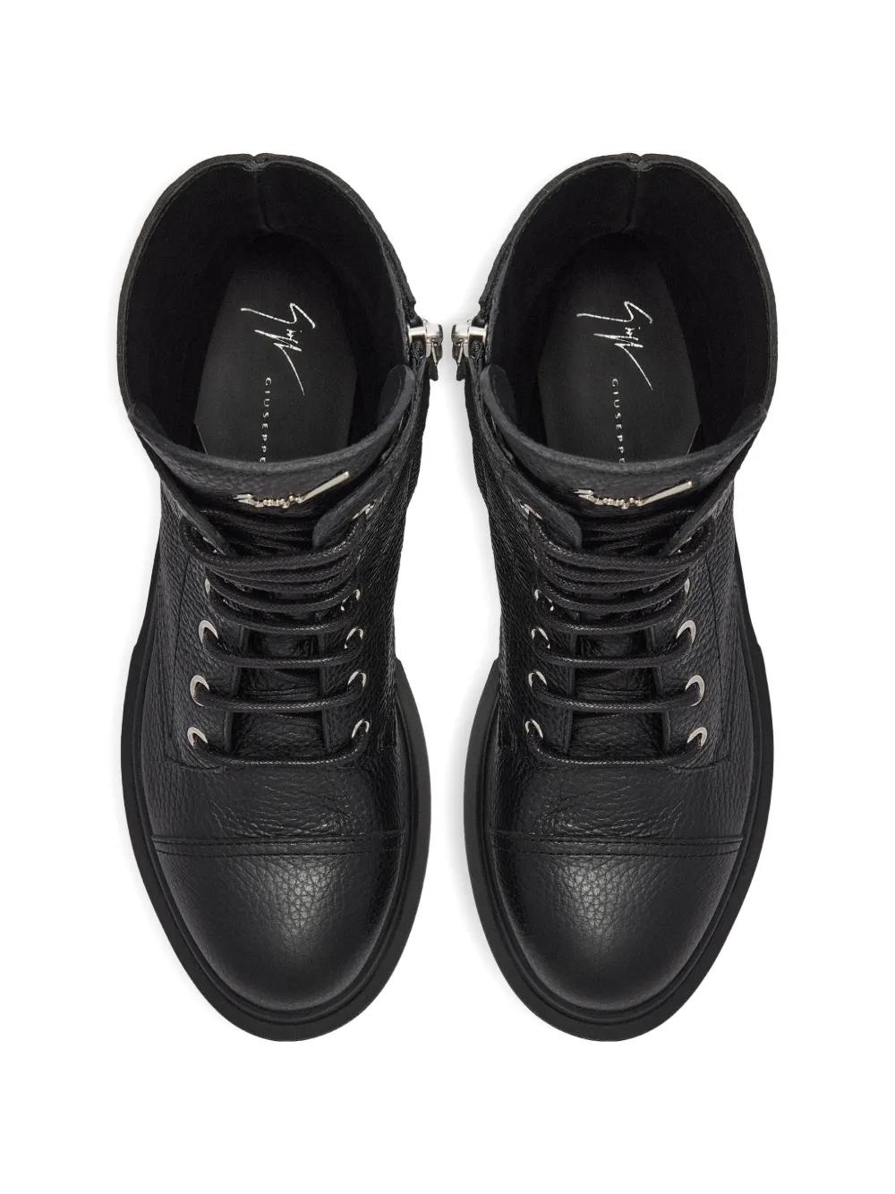 Bottines Homme Giuseppe Zanotti En Cuir Vernis Noir - Taille 42 EU - Neufes Avec Boîte