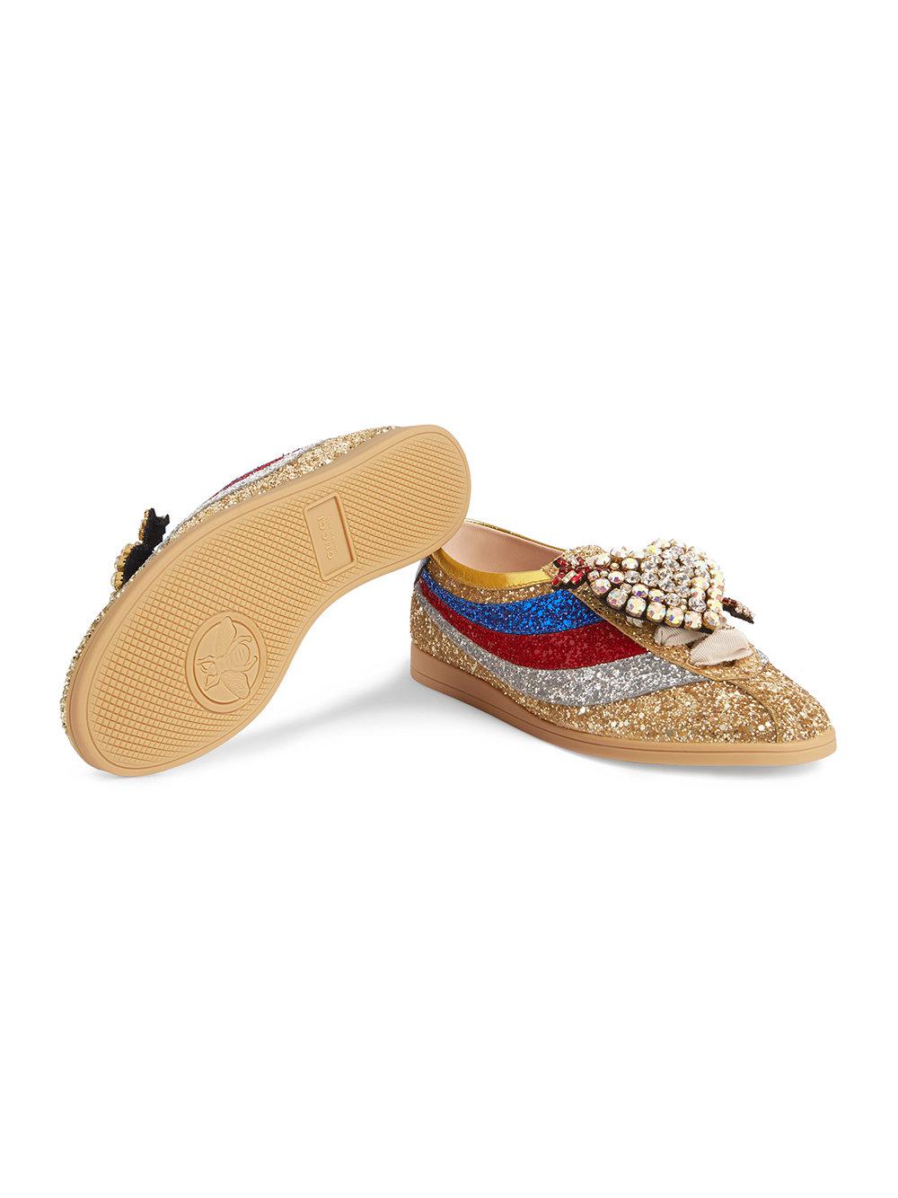 gucci falacer glitter sneakers