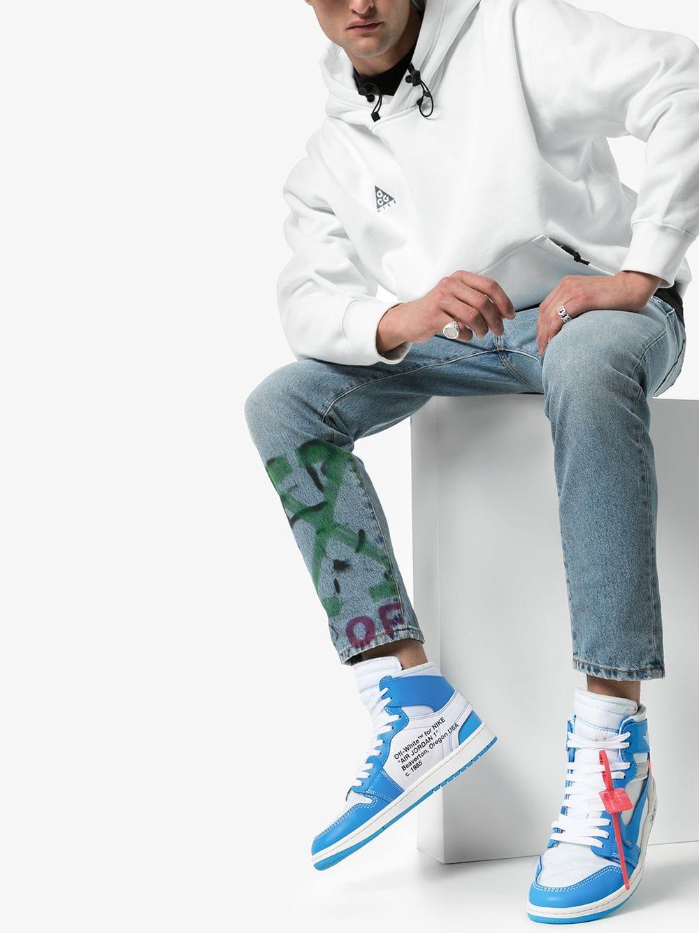 Jordan 1 x off white outfit online
