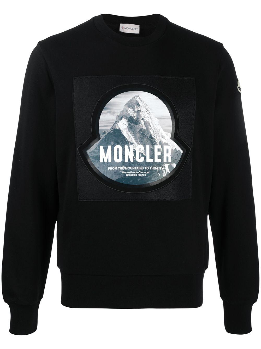 båd reparatøren pakke Moncler Mountain Graphic Sweater in Black for Men | Lyst