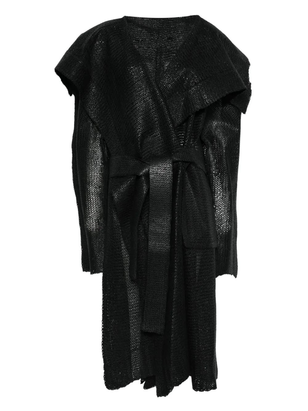 ISSEY MIYAKE ブラック ロングコート MONTHLY COLORS : JANUARY
