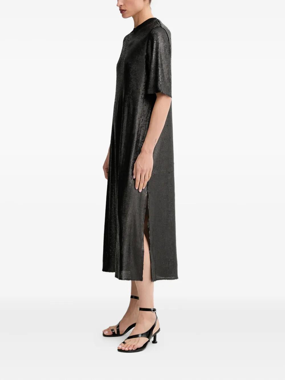 all black sparkly prom dress AllSaints Kadi Leather Dress Black Size US 2 Long Sleeve Mini NEW –  Celebrity Owned