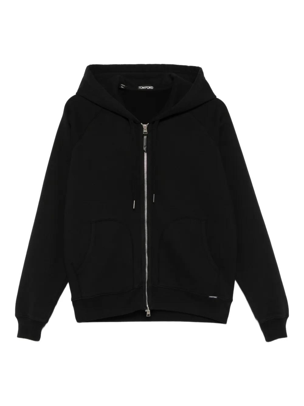 TOM FORD ベロア ジップアップ フーディ パーカー TOM FORD ベロア ジップアップ パーカー バーガンディ (TOM FORD