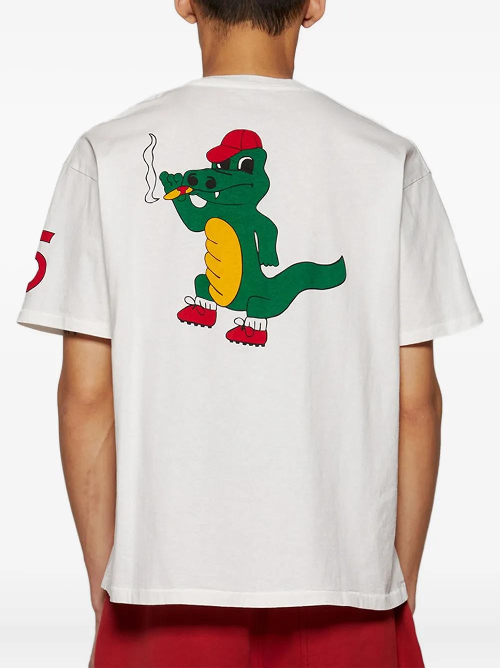 【関税込み】Bode ホワイト Crest リバーシブル Tシャツ 251169F110007_1.jpg