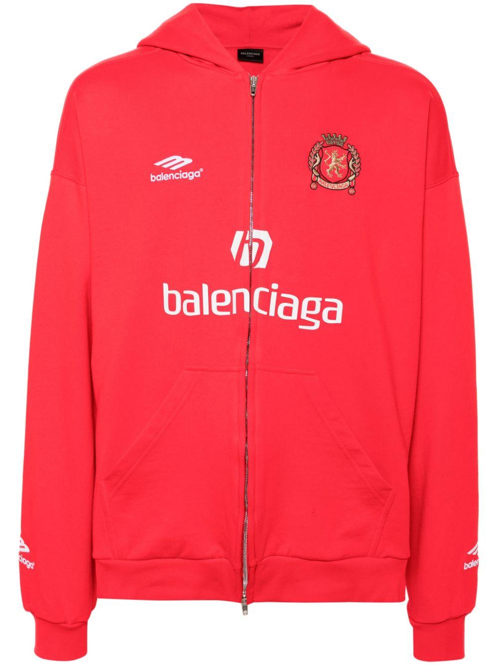 Balenciaga Paris Soccer Hoodie in Red | Lyst Balenciaga Paris Soccer Hoodie in Red | Lyst
