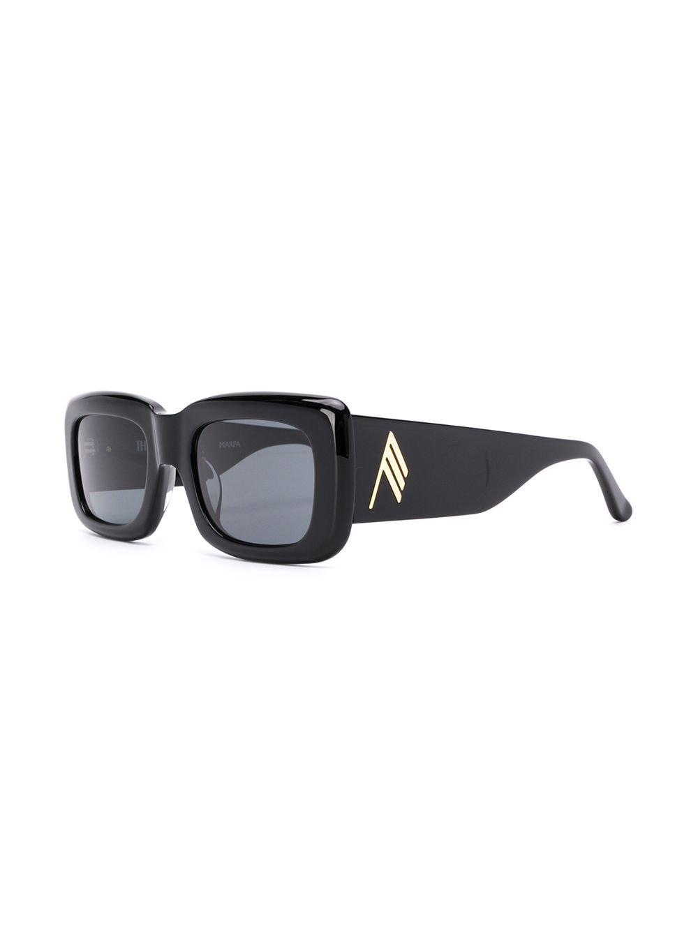 Linda Farrow Attico 3 Square Frame Sunglasses in Black - Lyst